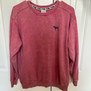 pink crewneck